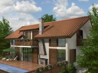 3-bedroom house in modern style